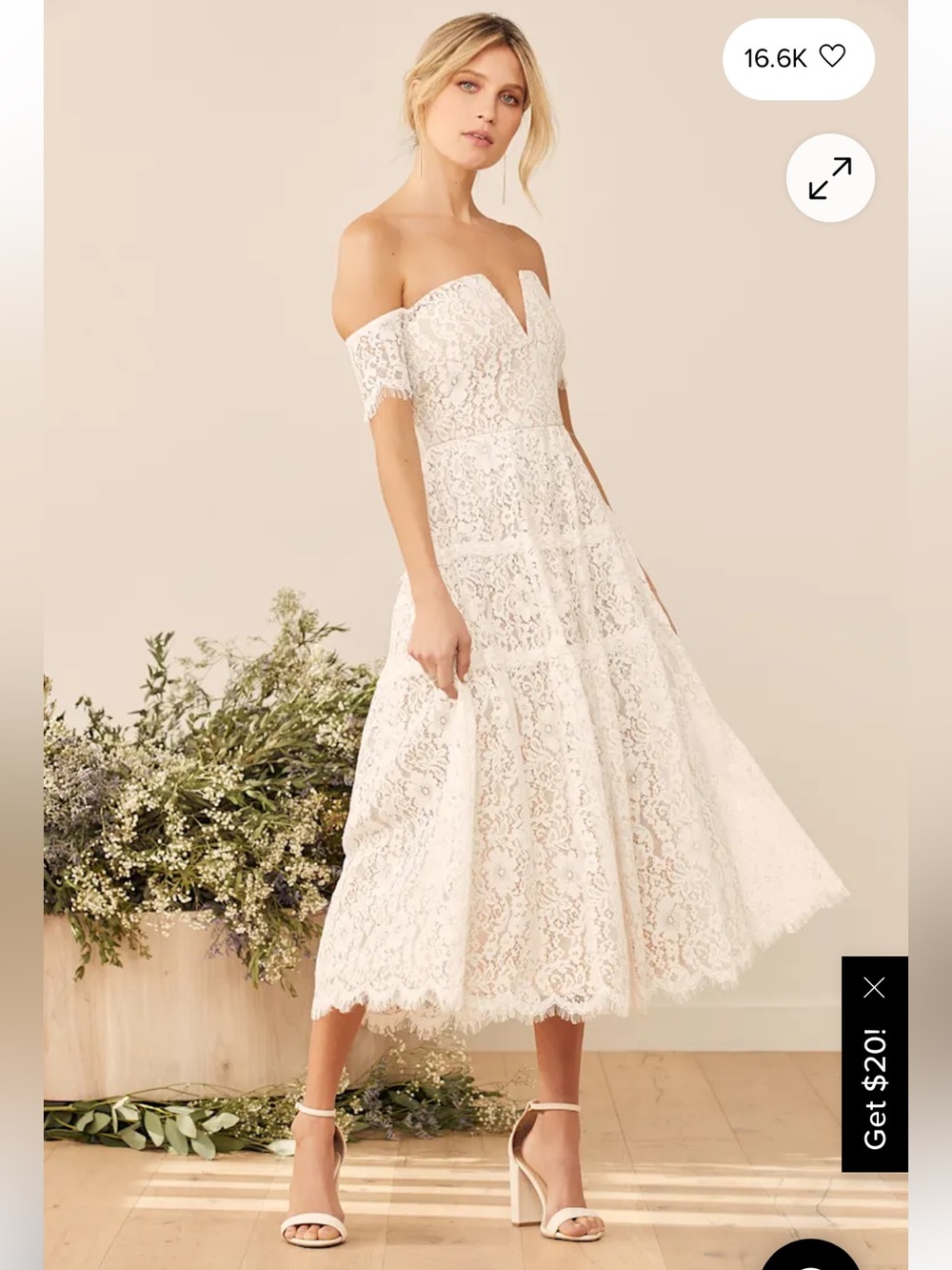 Lulu's Ivory Off-Shoulder